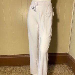 White Rinestone yoga pants